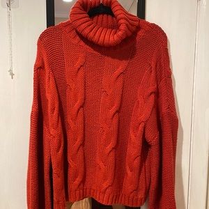 Orange-ish turtle neck sweater BRAND NEW